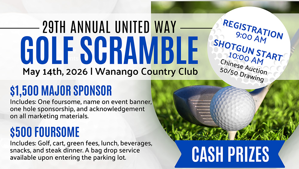 29th Annual Golf Scramble Header