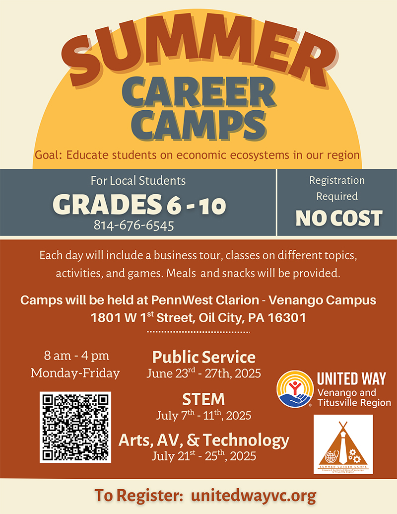 Summer Career Camps Flyer