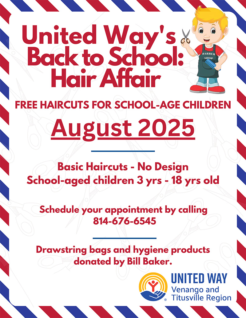 United Way's Back to School: Hair Affair Flyer