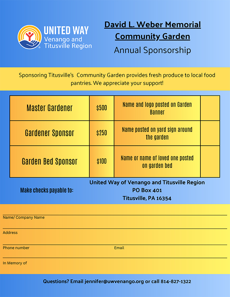 Garden Sponsor form 2025